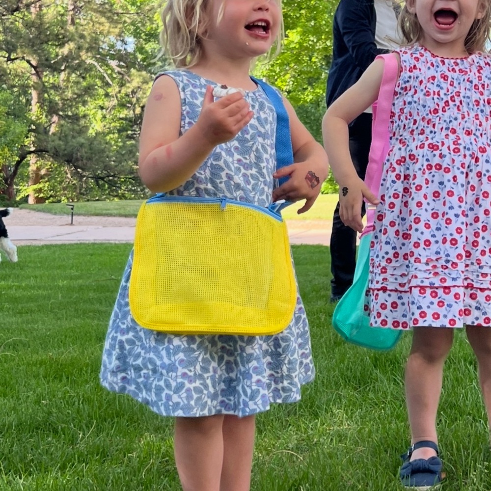 Mini Boden Blue and White Sleeveless Sundress